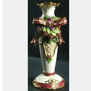 9" Candlestick Florentine Christmas Fritz & Floyd